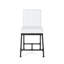 Tabouret de comptoir blanc - moderne industriel, l 23 po x P 20,6 po, H 38,8 po, moderne