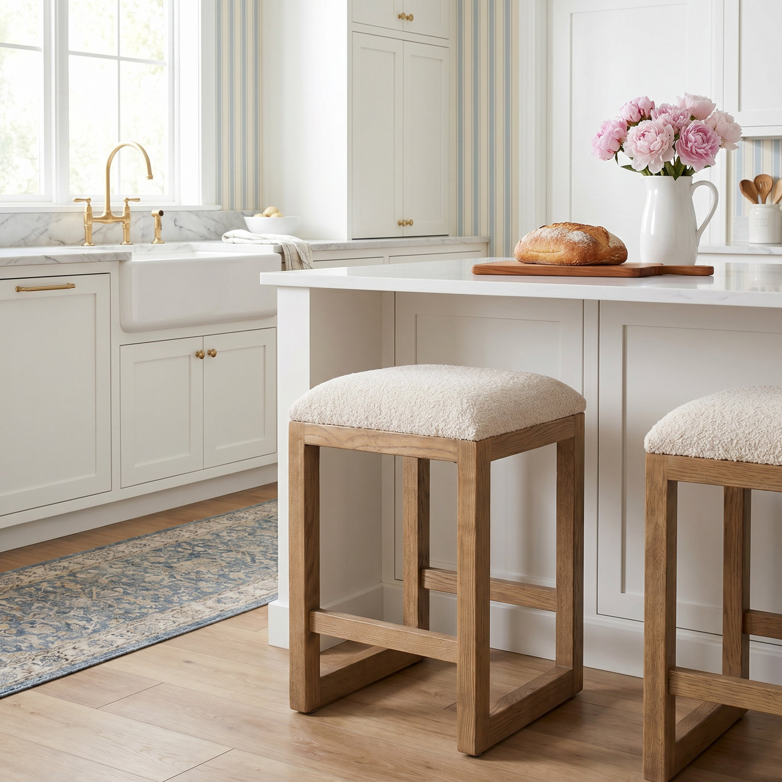 Cicily Bar Stool, Counter Stool (27" Seat Height), Toasted Ash/Somerton Ash