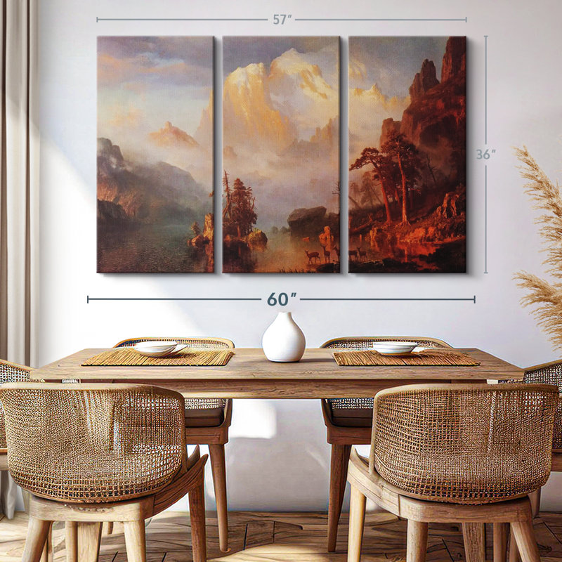 The Rocky Mountains Canvas Print, 36" H x 57" W