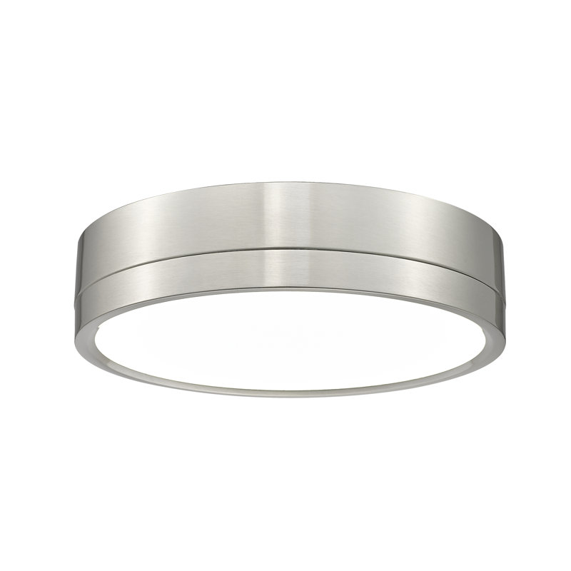 Brexleigh Acrylic LED Flush Mount, Brushed Nickel