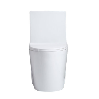 Small Compact One Piece Toilet Dual Flush