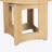 Rustic Solid Wood Extendable Dining Table With 16-Inch Leaf-124948358