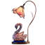 Lampe d'appoint Poelking Swan Tiffany avec veilleuse