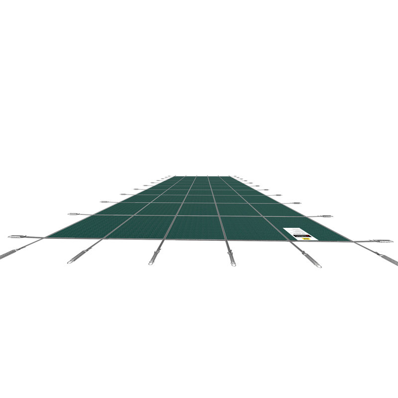 20 pi x 38 pi - Acier - Housse de sécurité pour piscine - Vert