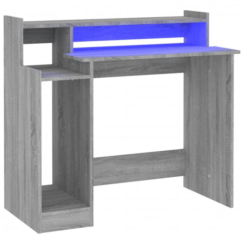 Aarohan Writing Desk, Grey Sonoma