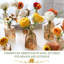 Ensemble de 22 petits vases en verre ambré pour des décorations de mariage rustiques en vrac