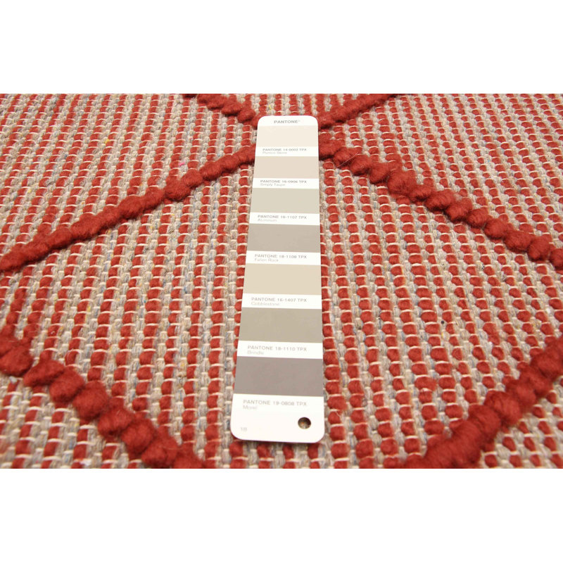 Tapis rectangulaire nouvel âge en laine taupe 5 pi 1 po x 7 pi 10 po Hemenez