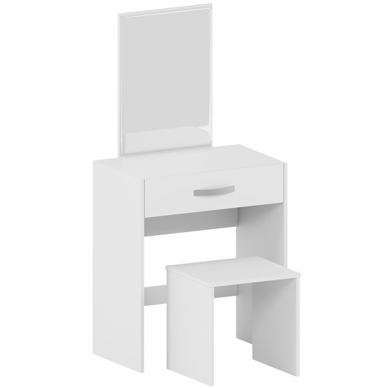 Muskoka Dressing Table with Mirror, White