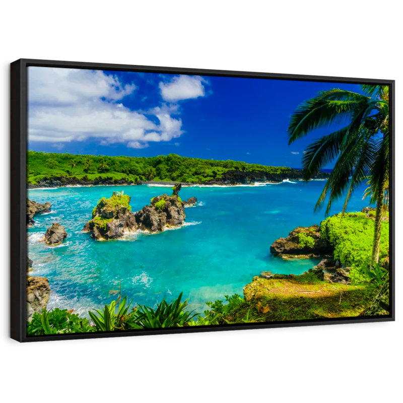 Hana Beach, reproduction sur toile, H 9 po x l 13 po