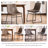 Anke Vegan Leather Dining Chairs, Dark Brown-1017218206