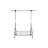 Chrome Metal Clothes Rack Extendable Bar