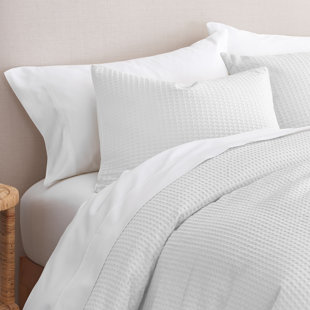 GAIAM Relax Organic Cotton Waffle 3pc Comforter Set