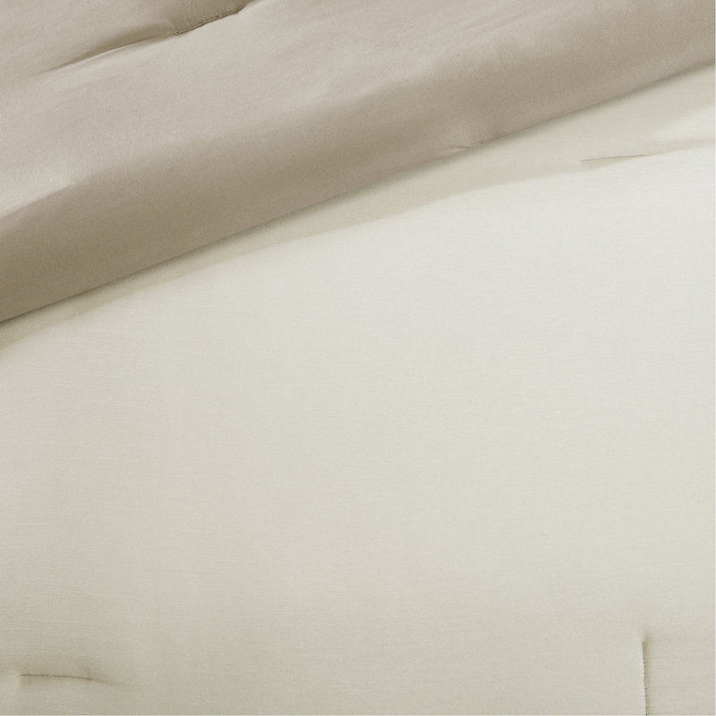 Édredon grand taupe / brun 7 pièces, literie lavable à la machine, coussins décoratifs rehaussent le style, pièce pour lit, palette de couleurs, ajout de charme,