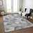 Machine Washable Indoor/Outdoor Claudian ACN1542 Gray Rug-109536365