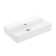 WS Bath Collections Quattro 16.4'' Matte White Ceramic Rectangular Bathroom Sink with Overflow