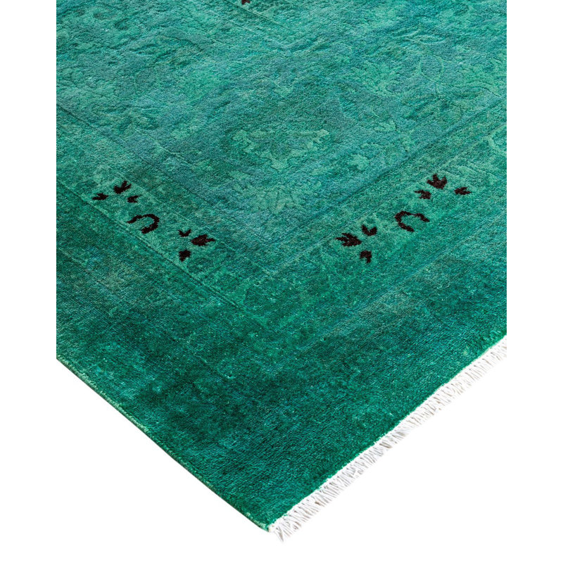 Overyed One-of-a-Kind Rectangle 10'5" X 14'8" Hand Knotted Area Rug