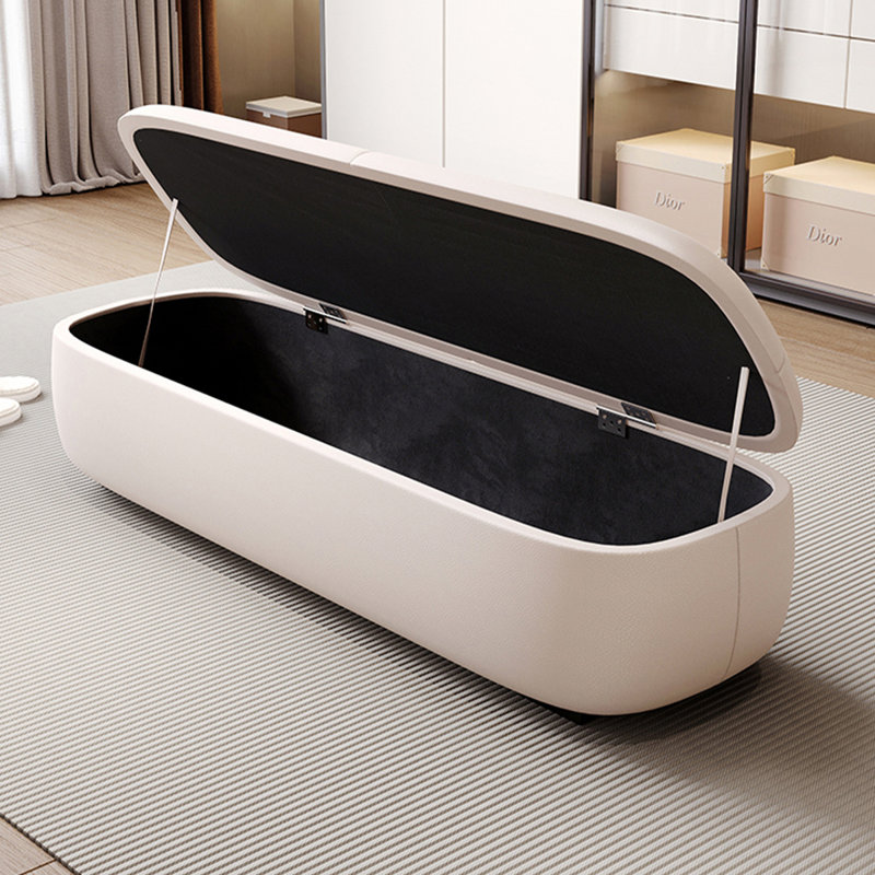 Banc avec revêtement, Beige, 15.75"H x 62.99"L x 17.72"D