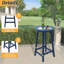 Table de bar de patio, table de bar d'extérieur pour terrasse, piscine (bleu)-122420351