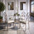 Round Glass Top Metal Base Dining Table