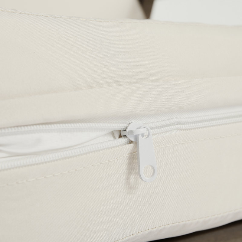 Ensemble de chaises d'extérieur beige avec coussins Bevelyn, Beige