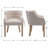 Tascherau Tufted Solid Back Arm Chair-1825908450-1825908460