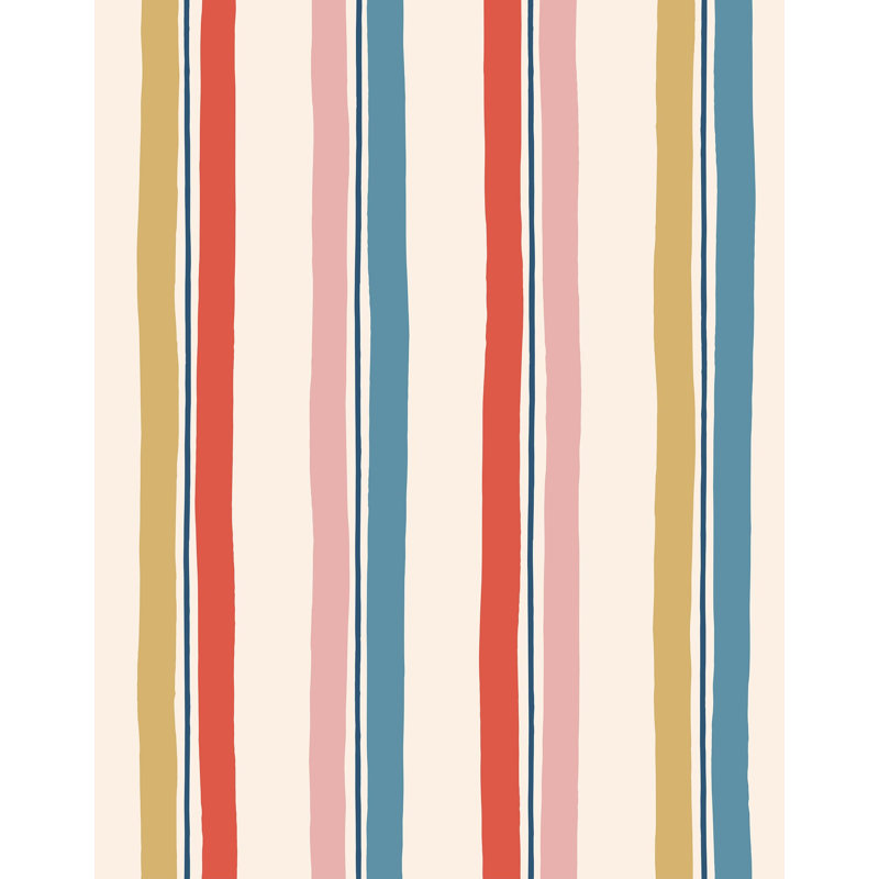 Picnic Wallpaper | Traditional / Roll - 27" x 30', Blush