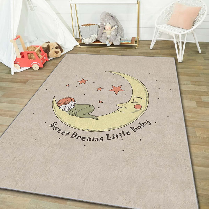 Tapis luxueux (2,6 x 4,6 pieds), 100% polyester, 740 g / m² | Tissu de velours doux, envers en feutre antidérapant, éponge stratifiée pour le confort | Antibactérien, lavable à la machine à 30 ° C | Élégante décoration intérieure