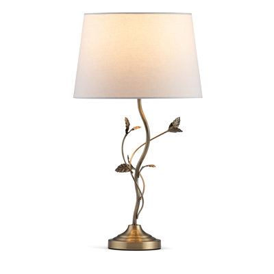 Antique Metal Leaf 59cm Table Lamp