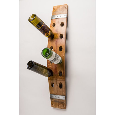 Worcester 12 Bottle Solid Wood Wall Mounted Wine Bottle Rack in
