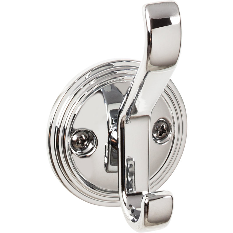 Reeded Wall Hooks, Polished Chrome