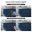 Baignoire de trempage autoportante 67 po. X 31,5 po avec texture de roche.-128948206