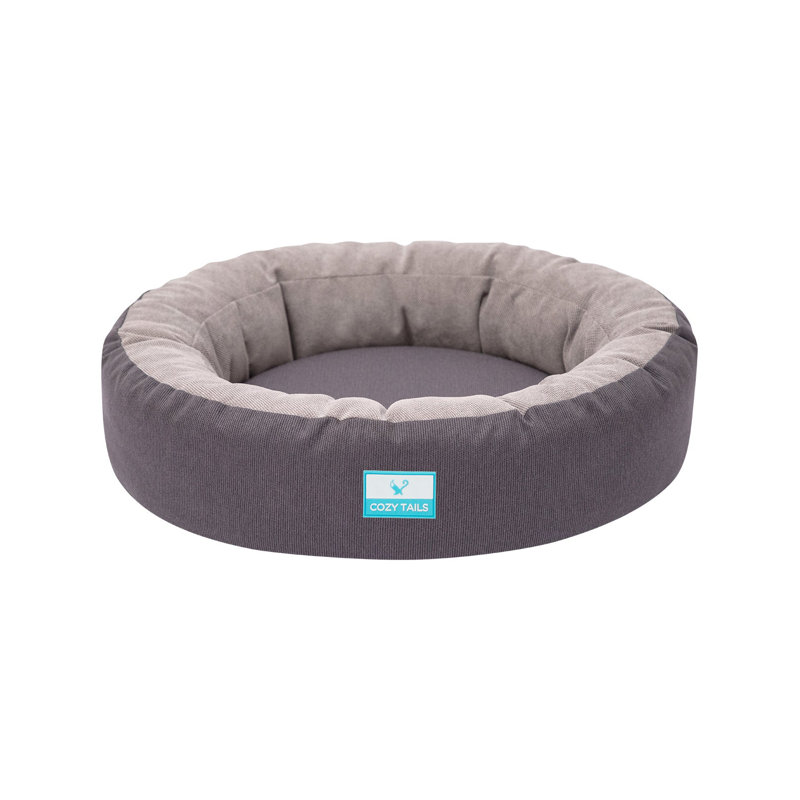 Canapé pour animaux Donut, H 7 po x l 32 po x P 30 po, Gris