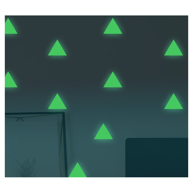Triangle Glow in Dark Wall Sticker