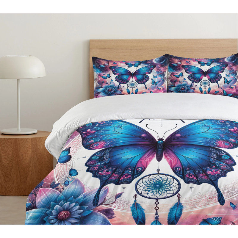 Boho Duvet Cover, California King Duvet Cover + 2 Standard Shams