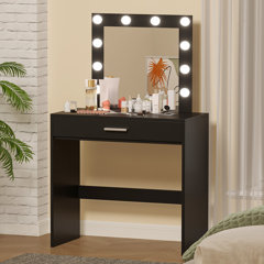 Luxuary vanity set with Cabinet, Adjustable Brightness Mirror and