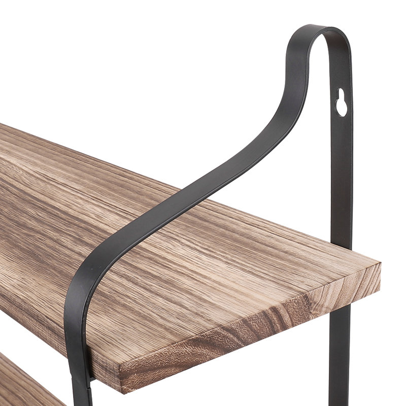 Alaina 2 Piece Floating Shelf with Live Edge