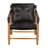 Luther Chair, Ebony Black Leather