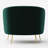 Lucciano Velvet Barrel Chair-1742817054