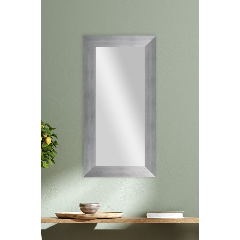 Miroir décoratif, 33 po x 28 po, Argenté mat