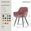 Velvet Tufted Upholstered Armchair Runge 50cm H-931599918
