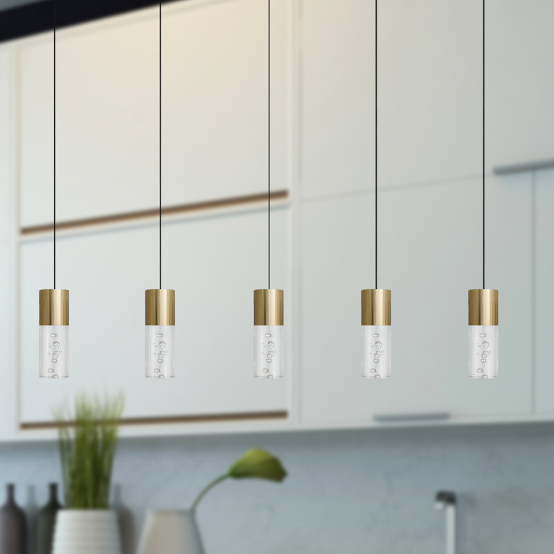 Andromedae 5 - Light Kitchen Island Pendant, Brass