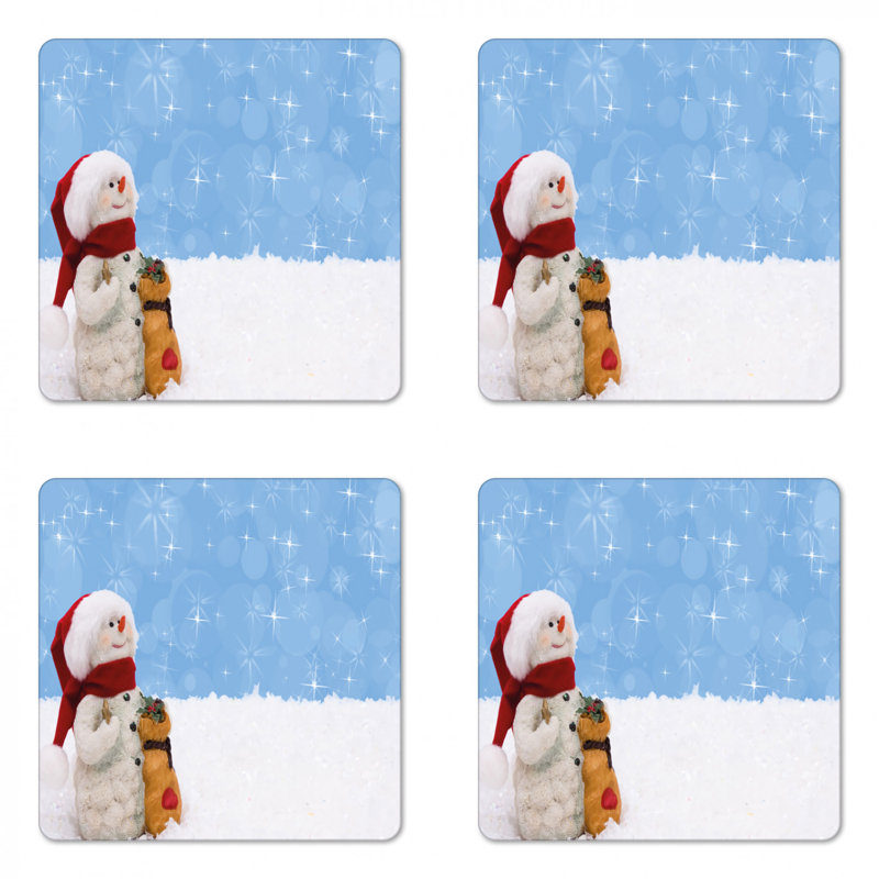 Sous-verre bonhomme de neige