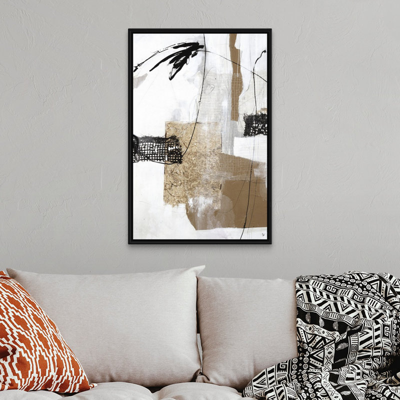 «Highly Illogical I», reproduction sur toile, Reproduction avec cadre flottant, H 37,25 po x l 25,25 po, Noir
