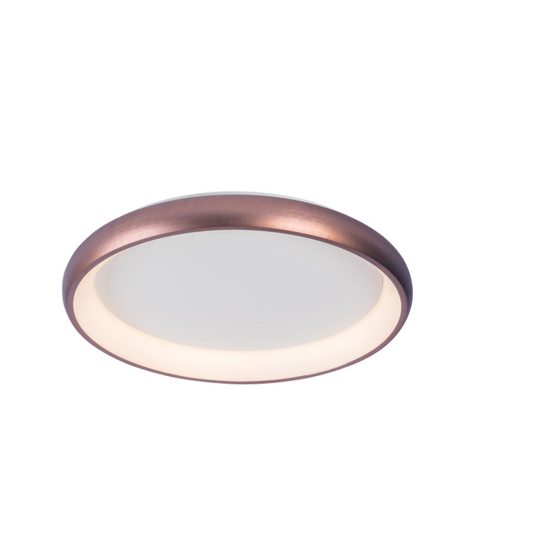 LED Flush Mount, 8.5cm H x 61cm W x 61cm D, Brushed Coffee