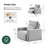 Majida 47"W Modern Oversized Zero-Wall Power Recliner-1234893801