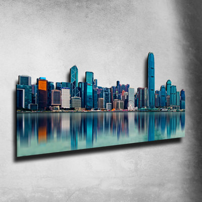 Scultura Skyline - HONG KONG Hong Kong - No Frame Print on MDF