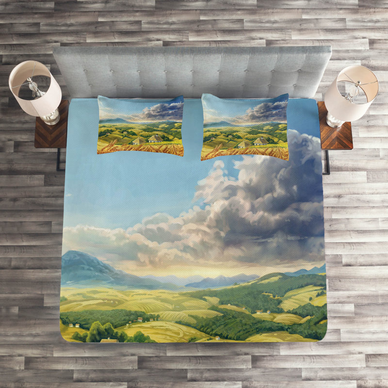 Farmhouse / Country Polyester Coverlet