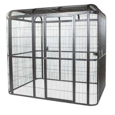 Volière en acier inoxydable 85 po x 61 po