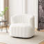 Fauteuil demi-tonneau pivotant rembourré Bryonie-1787267309