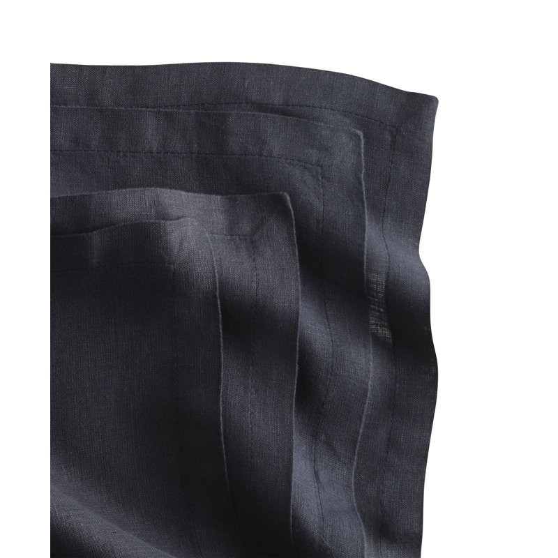 Year And Day Linen Napkins, Set Of 4, Navy